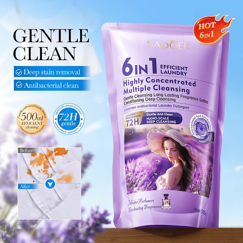 Cross-border export wholesale of SADOER lavender scented antibacterial cleaning laundry detergent full figure