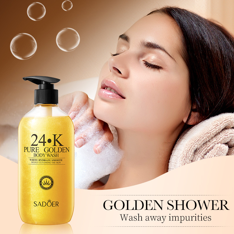 SADOER24K gold Body Wash Deep Cleansing and Nourishing Skin Bath Liquid cross-border export wholesale Specification drawing
