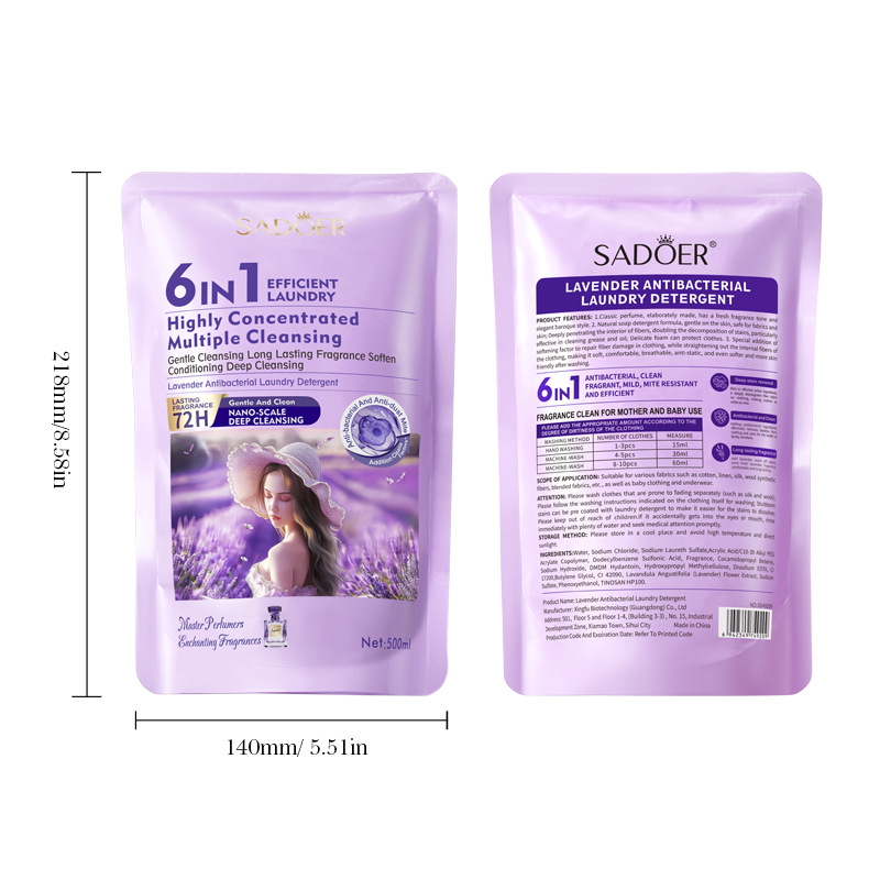 Cross-border export wholesale of SADOER lavender scented antibacterial cleaning laundry detergent Item Picture