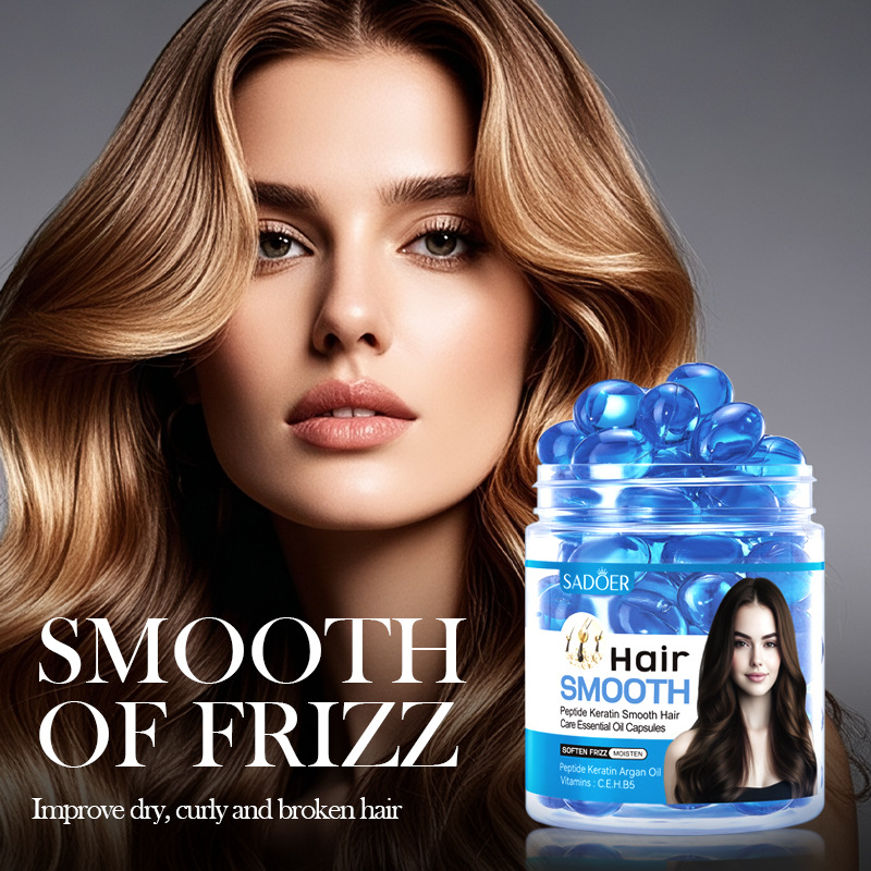 SADOER Peptide Keratin Softening Hair Care Oil Capsules (Foreign Language Version) 1mlx60pcs full figure