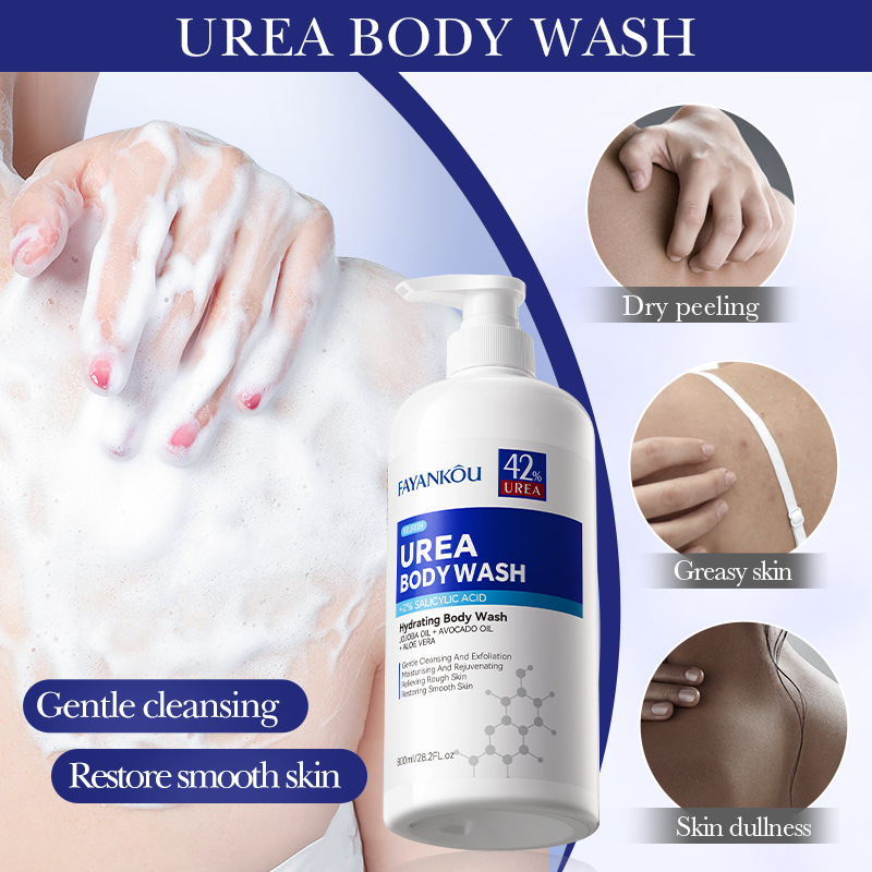 All-english FAYANKOU Urea Moisturizing Body Wash Deep Cleansing Body Wash Cross-border export wholesale Application Scenario