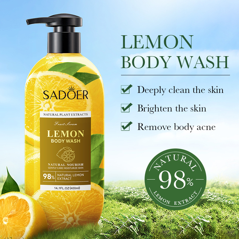 All-english SADOER coconut Body Wash for cleansing and exfoliating, delicate body wash cross-border export wholesale Application Scenario