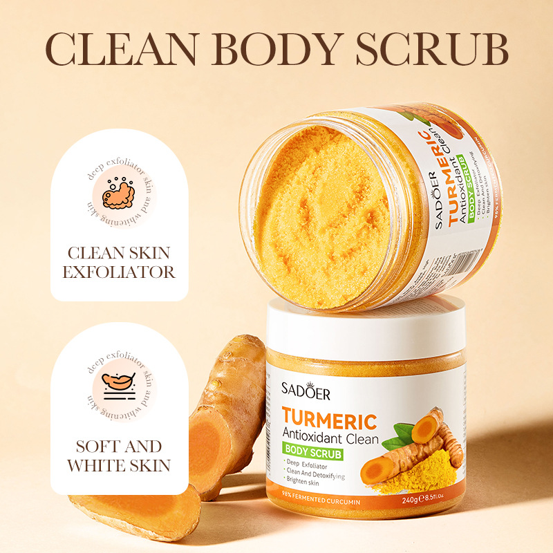 SADOER turmeric Antioxidant Cleansing Scrub is a universal cleansing scrub for cross-border export wholesale details Picture