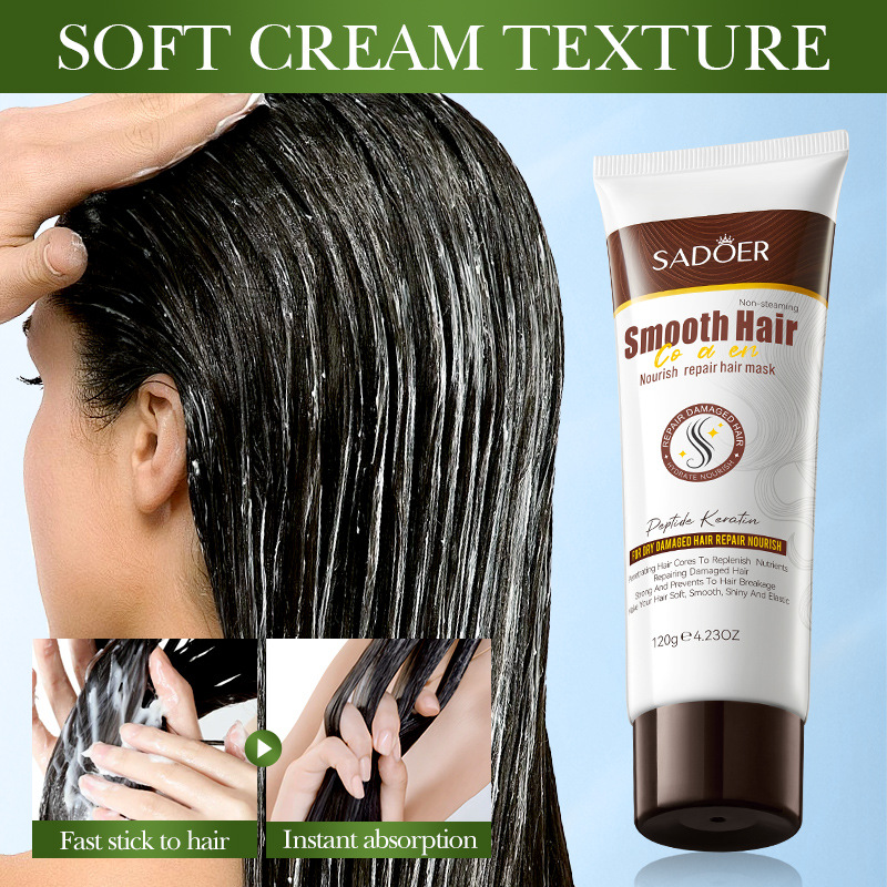 Full English SADOER Collagen Softening, Repairing and Nourishing Hair Mask Smooth Hair Conditioner Cross-border export wholesale Specification drawing
