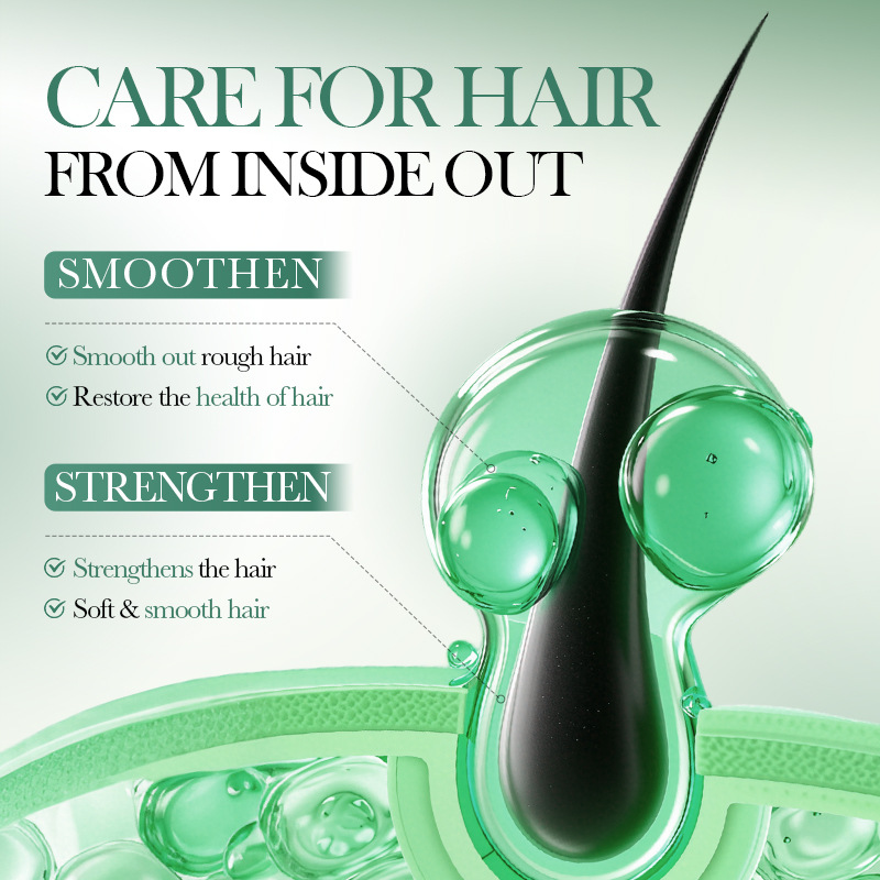 SADOER Olive Smoothing Hair Essential Oil Capsules leave a lingering fragrance and are non-greasy. Cross-border export of hair essential oil Application Scenario