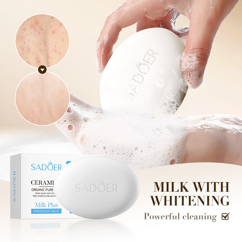 SADOER Milk Moisturizing Soap, a universal handmade soap for cleansing the body, is available for cross-border wholesale trade Item Picture