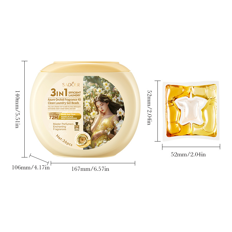 SADOER Freesia Fragrance 4D Clean Laundry Beads for cleaning clothes wholesale cross-border trade Item Picture