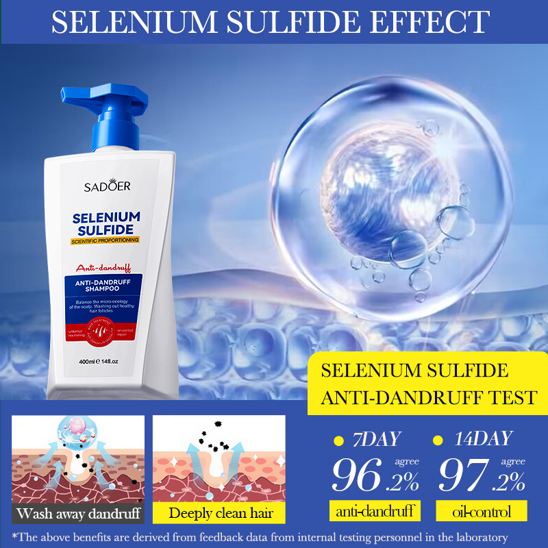 All-english SADOER selenium disulfide anti-dandruff Shampoo and hair cleaning shampoo cross-border export wholesale details Picture