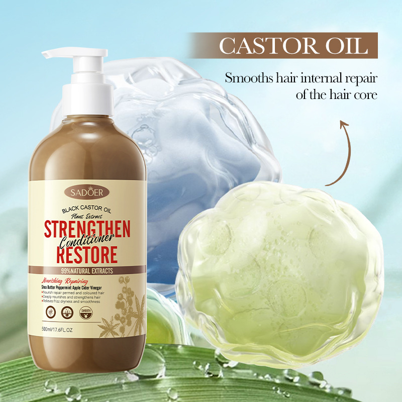 Cross-border wholesale of SADOER black castor Oil Nourishing and Repairing Hair Conditioner to improve frizz Specification drawing