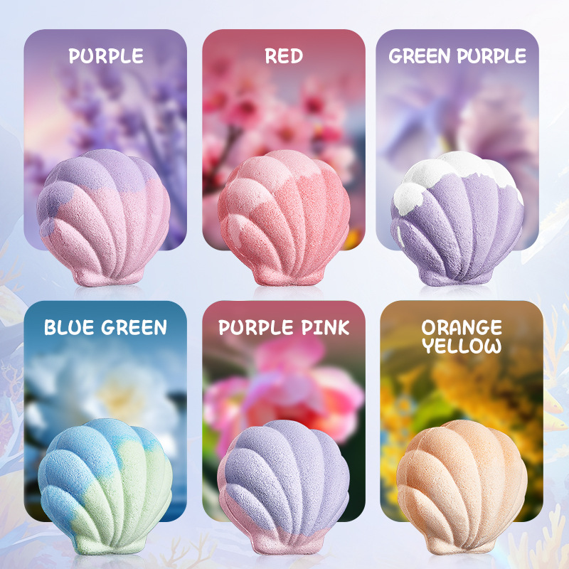 SADOER shell bath salt ball Deep cleansing body bath salt cross-border export wholesale full figure