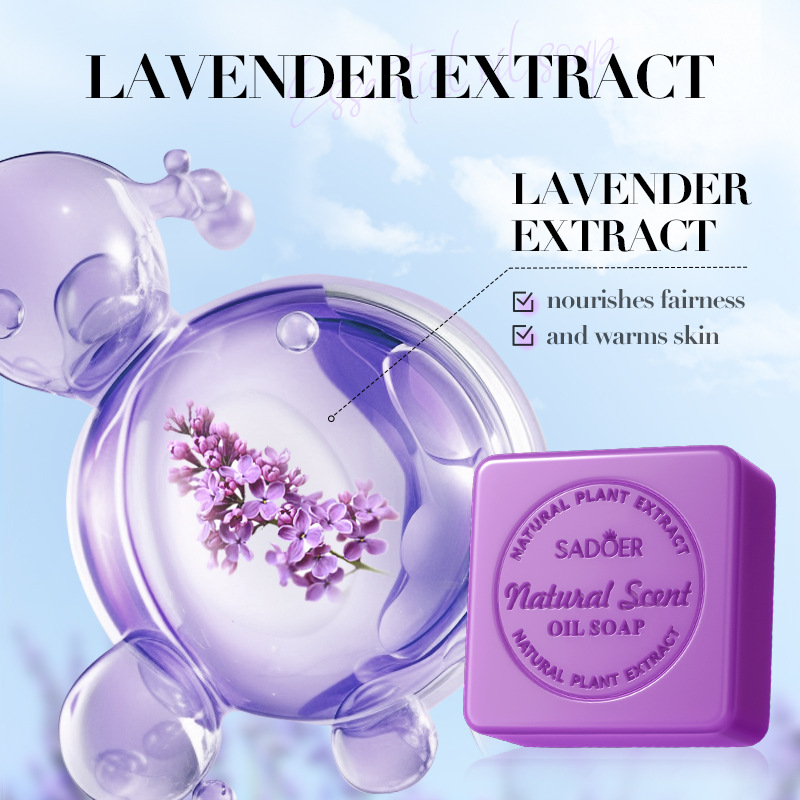 SADOER natural lavender essential oil soap, a universal handmade soap for the body, cross-border wholesale trade Application Scenario