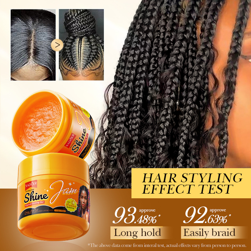 All-english Sadoer-shaped shiny jam Hair Gel 113g Smooth Hair Conditioner Cross-border export wholesale details Picture