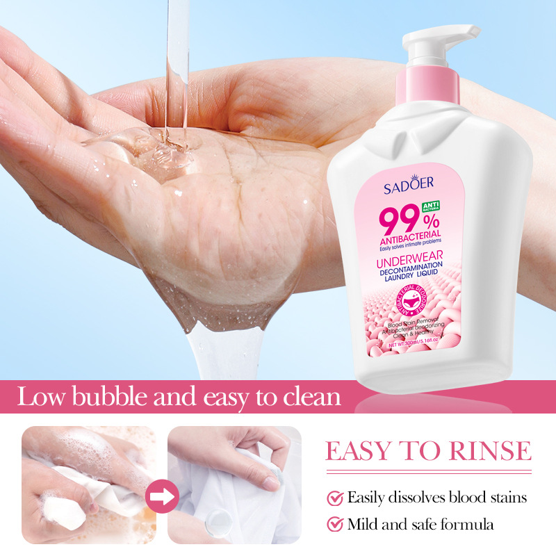 All-english SADOER antibacterial and stain-removing underwear laundry detergent for cleaning clothes. Cross-border export wholesale of clean laundry detergent Specification drawing