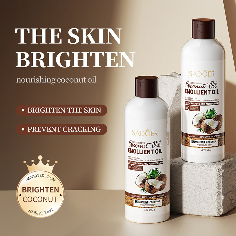 Cross-border export wholesale of SADOER coconut Moisturizing Body Lotion, Shampoo and Body Wash in full English Application Scenario