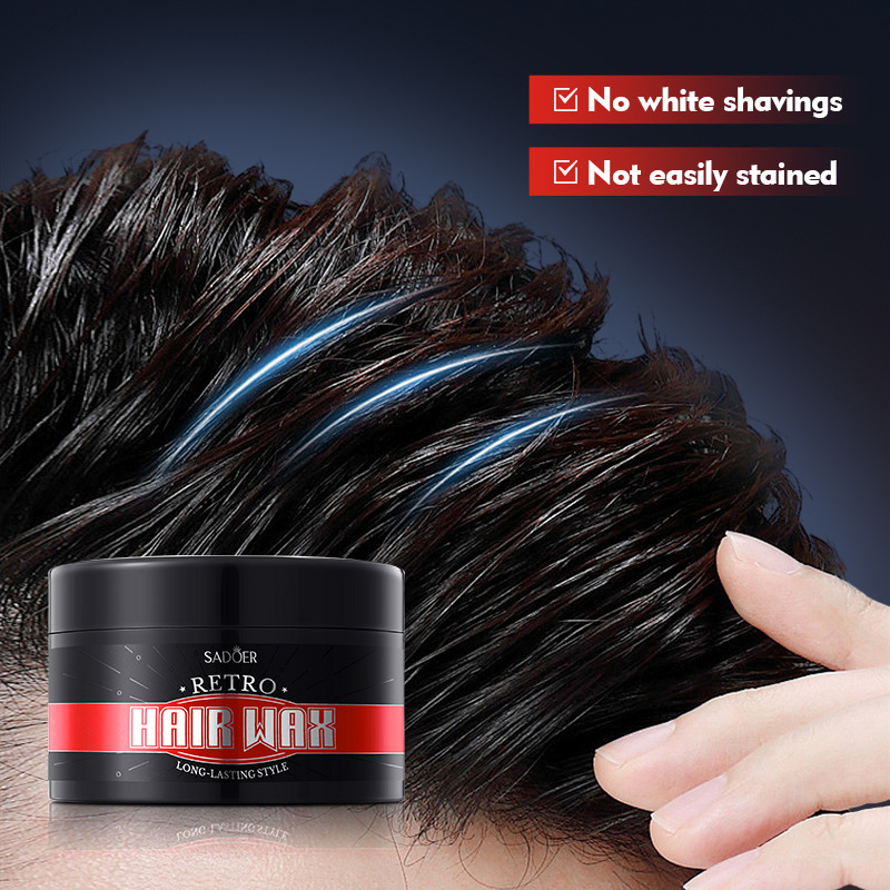 All-english SADOER retro hair wax, powerful styling, natural and fluffy hair mud, cross-border export wholesale Item Picture