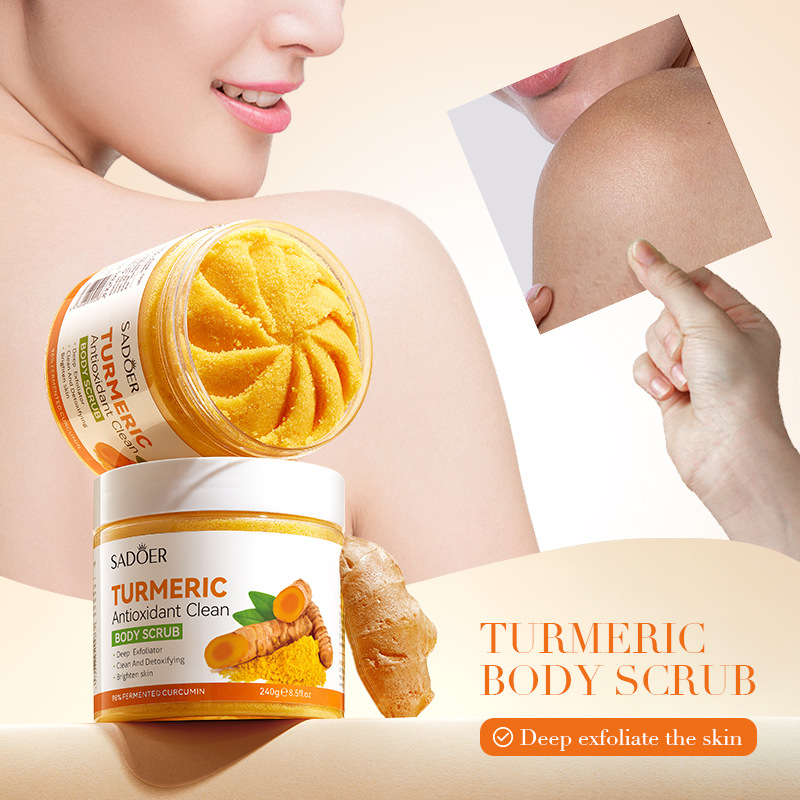 SADOER turmeric Antioxidant Cleansing Scrub is a universal cleansing scrub for cross-border export wholesale Specification drawing