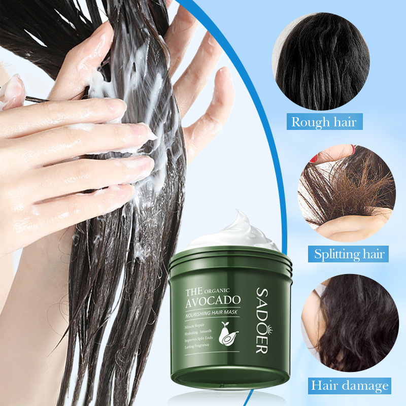 Full English SADOER Avocado Softening Nourishing Hair Mask Improves frizz Softening Conditioner Cross-border export wholesale details Picture
