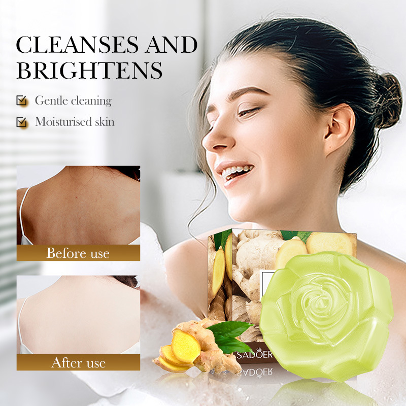 SADOER fresh ginger essential Oil Soap, handmade soap for cleansing the body, universal soap for cross-border export wholesale Item Picture