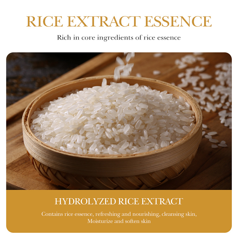 All-english BIOAOUA rice paste Soap, bath, face Wash and bath essential oil handmade soap, cross-border export wholesale Specification drawing