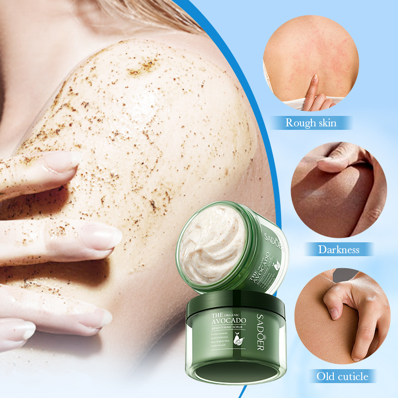 SADOER Avocado Nicotinamide Brightening Scrub for Cleansing the body cross-border export wholesale details Picture