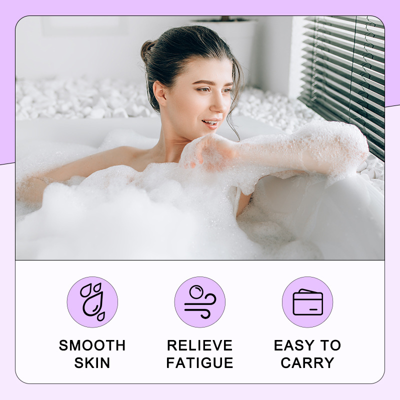All-english SADOER explosive bath salt balls, lavender-scented bath, gentle and skin-friendly bath balls, cross-border export wholesale details Picture