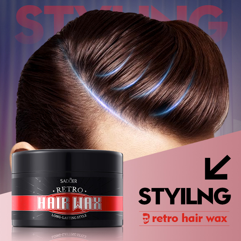 All-english SADOER retro hair wax, powerful styling, natural and fluffy hair mud, cross-border export wholesale Specification drawing