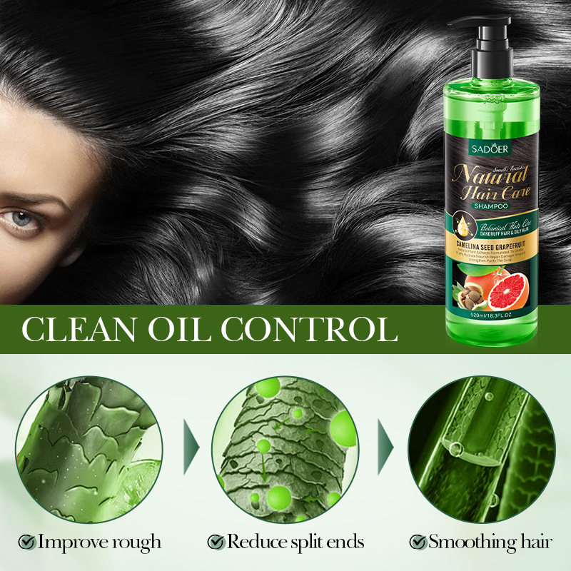 All-english SADOER Grapefruit Camellia Seed Smooth Nourishing Shampoo Anti-dandruff Shampoo Cross-border export wholesale Item Picture