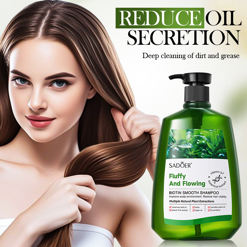 SADOER Biotin Softening Shampoo Deep Cleansing Shampoo in English, cross-border export wholesale Application Scenario