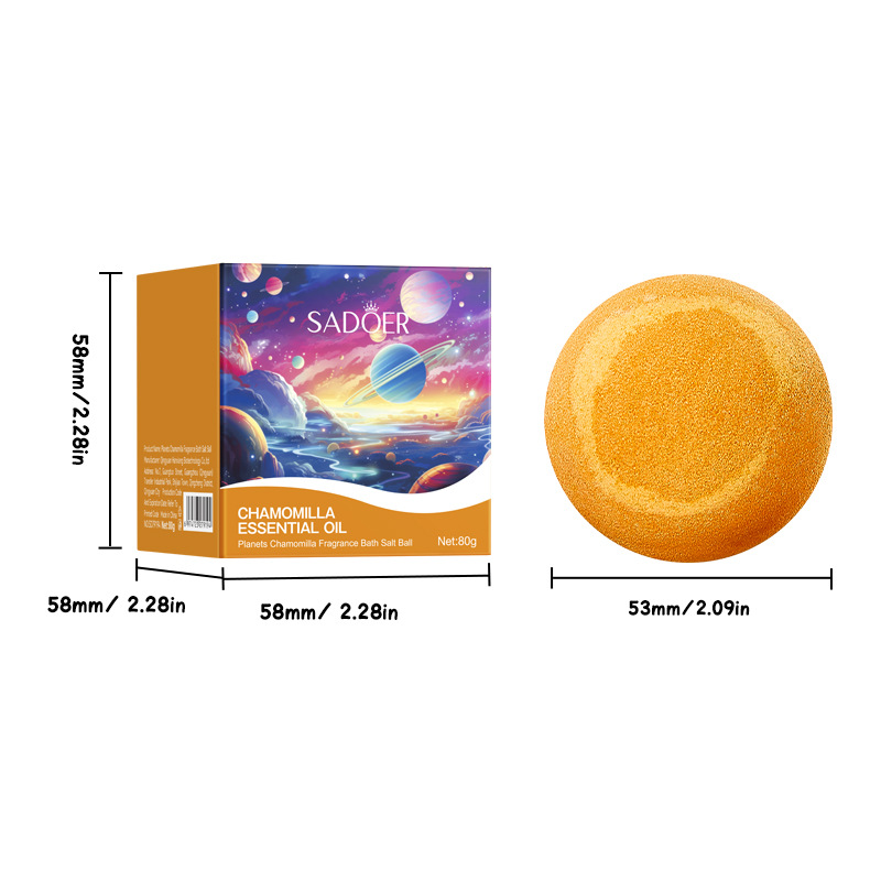 SADOER Planetary Mother Chrysanthemum Scented Bath Salt Balls for body Cleansing, cross-border export wholesale Item Picture