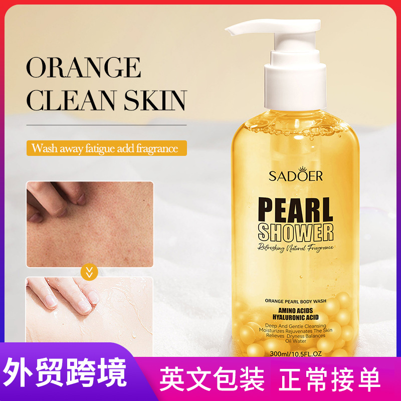 Cross-border export wholesale of SADOER Orange Pearl Body Wash for cleansing, Smoothing and fragrance full figure
