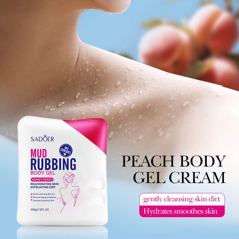 All-english SADOER rose Scrub Bath Gel for pore-cleaning and body cleansing, cross-border export wholesale Application Scenario