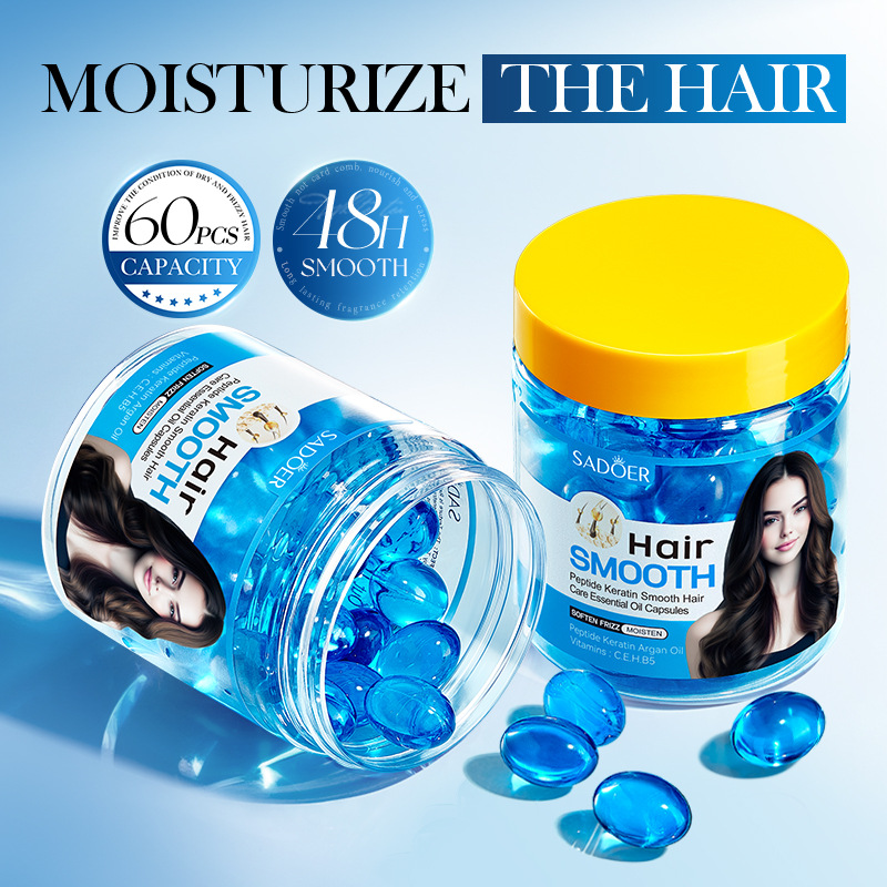 SADOER Peptide Keratin Softening Hair Care Oil Capsules (Foreign Language Version) 1mlx60pcs details Picture