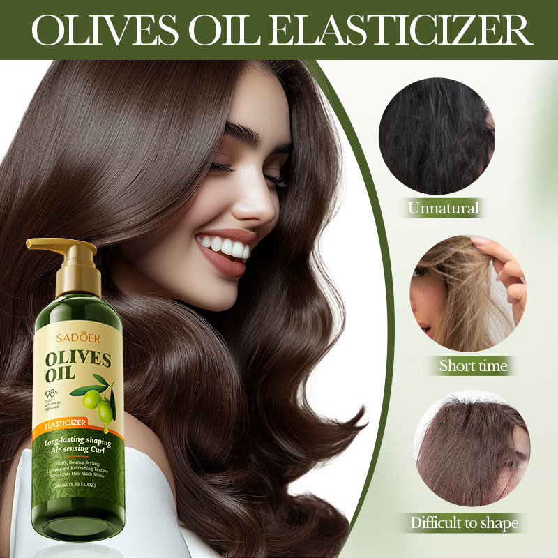 Cross-border export wholesale of all-English SADOER olive oil Roll Shaping Elastic Moisturizing and Nourishing Hair Conditioner details Picture