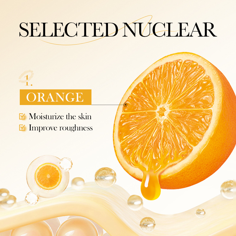 Cross-border export wholesale of SADOER Orange Pearl Body Wash for cleansing, Smoothing and fragrance Specification drawing