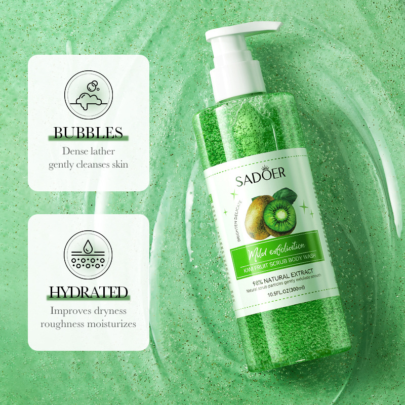 SADOER kiwi body Scrub, a cross-border wholesale body wash for cleansing details Picture