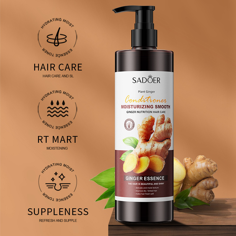 All-english SADOER Ginger Moisturizing and Smoothing Hair Conditioner, softening and improving frizz care, cross-border export wholesale details Picture
