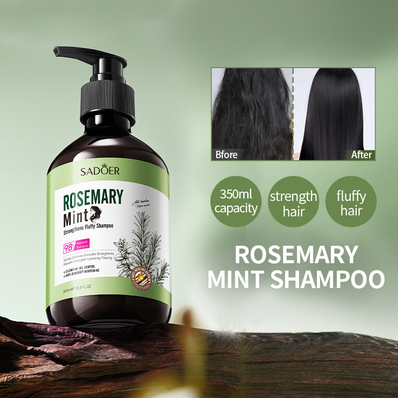 SADOER's mint Rosemary Strong and Fluffy shampoo is available for cross-border export wholesale details Picture