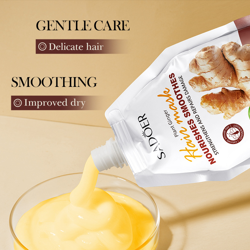 Full English SADOER Ginger Softening, Nourishing and Repairing Hair Mask, moisturizing and nourishing hair mask cross-border export wholesale details Picture