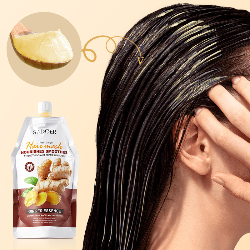 Full English SADOER Ginger Softening, Nourishing and Repairing Hair Mask, moisturizing and nourishing hair mask cross-border export wholesale Application Scenario