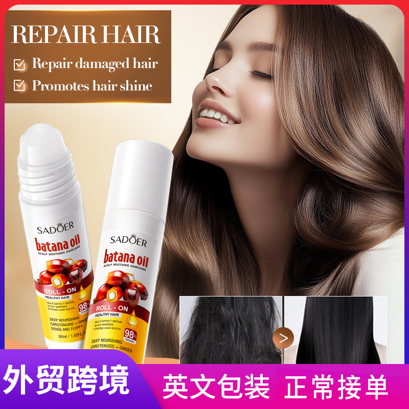 Cross-border export wholesale of SADOER Bartana Scalp Soothing Hair Roll-on Moisturizing and Nourishing Hair Conditioner full figure