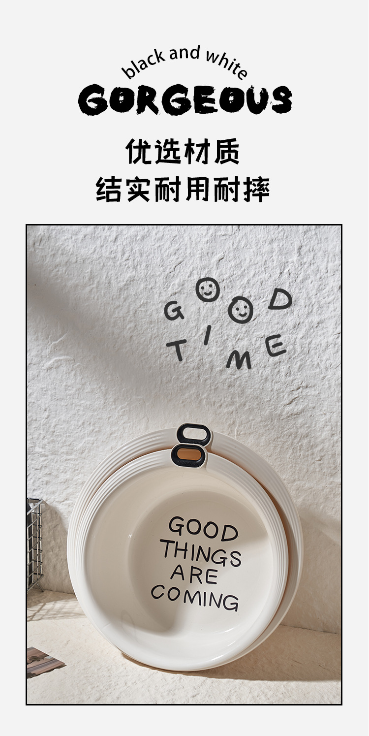 M80-6906涂鸦壁挂洗脸盆塑料家用大小号耐用盆学生宿舍带孔脸盆详情图10