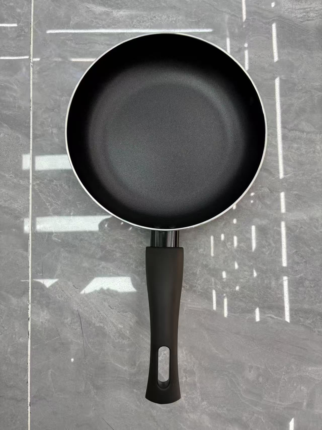 Frying pan, 22cm flat pan, gas stove, induction cooker, raw frying pan, factory direct sales, flat pan, non-stick pan Item Picture