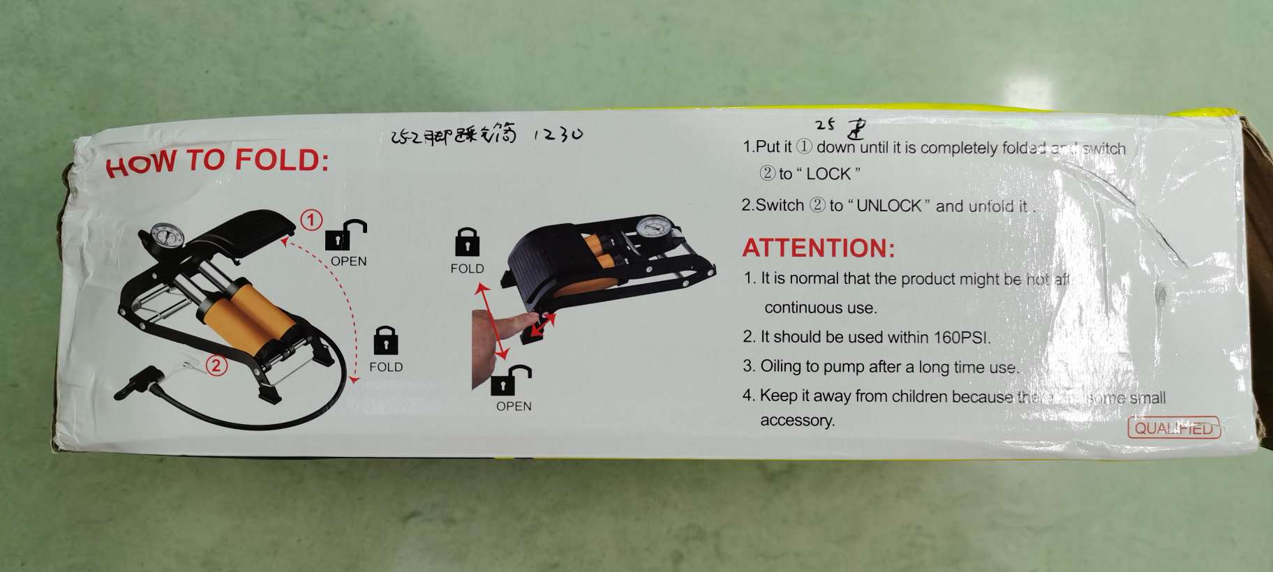 Foot pedal air pump, air pump, hardware tools, car air pump detail image 7