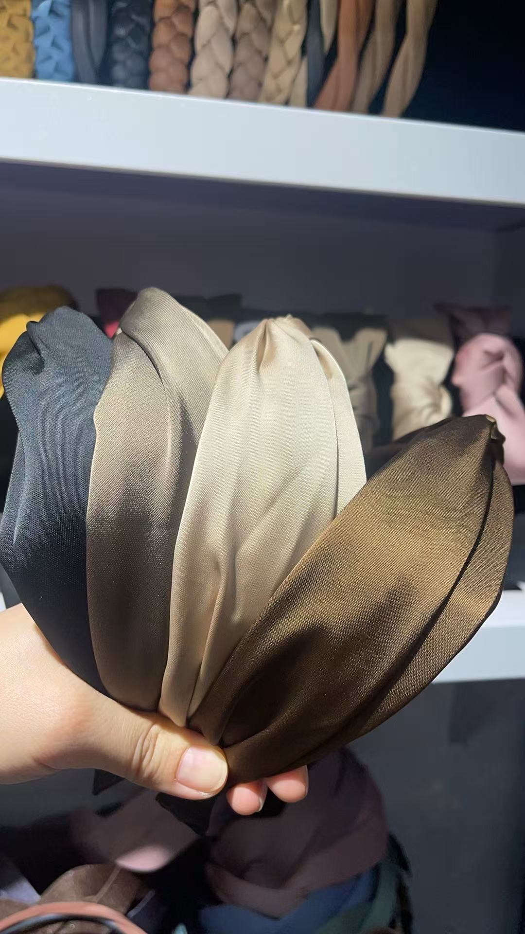 发箍/发夹女士拼接韩版/发卡女士拼接韩版/儿童彩色塑胶头箍/珍珠发箍产品图