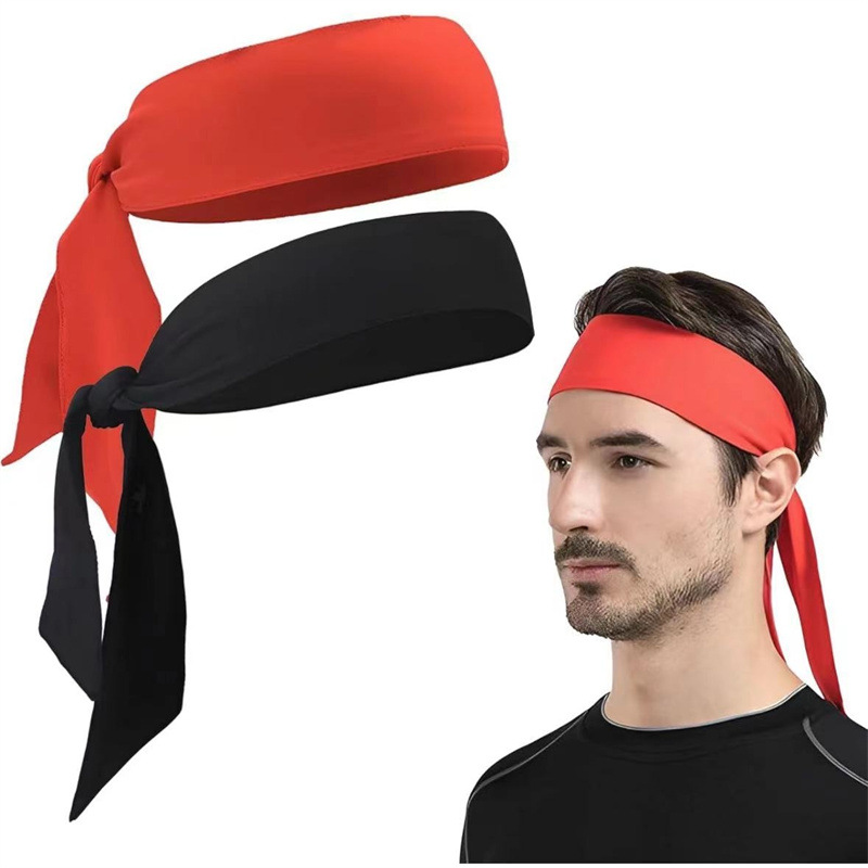 欧美男女头带网球海盗发带户外运动健身头巾吸汗头巾弹力定制LOGO