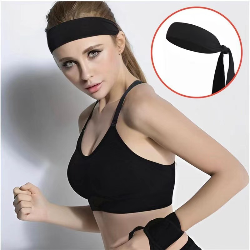 European and American men's and women's headbands, tennis pirate headbands, outdoor sports and fitness headscarves, sweat-absorbing headscarves, elastic custom logos detail image 5