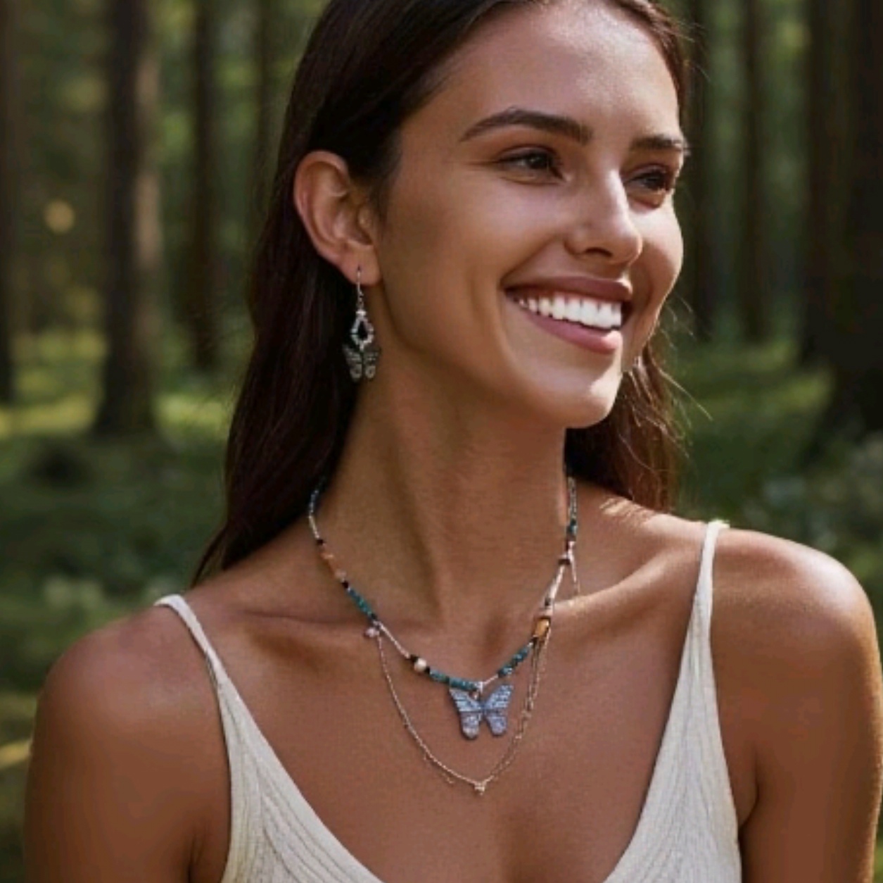 Forest-themed InS-style leaf necklace, a popular natural real leaf collarbone necklace in Europe and America, exquisitely handcrafted accessory Specification image