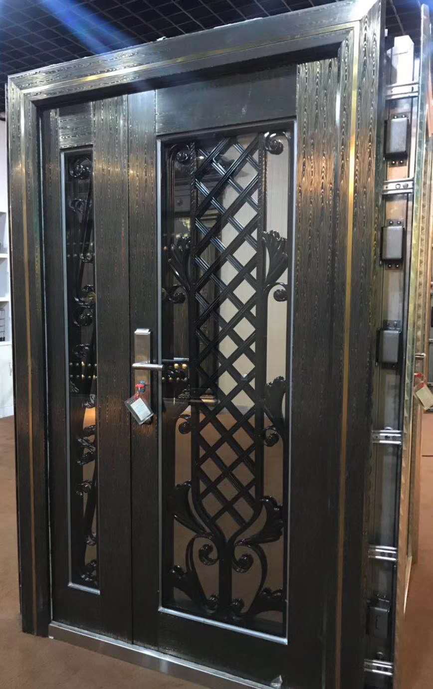 入户门透明透光防盗门大气大门平移镂空