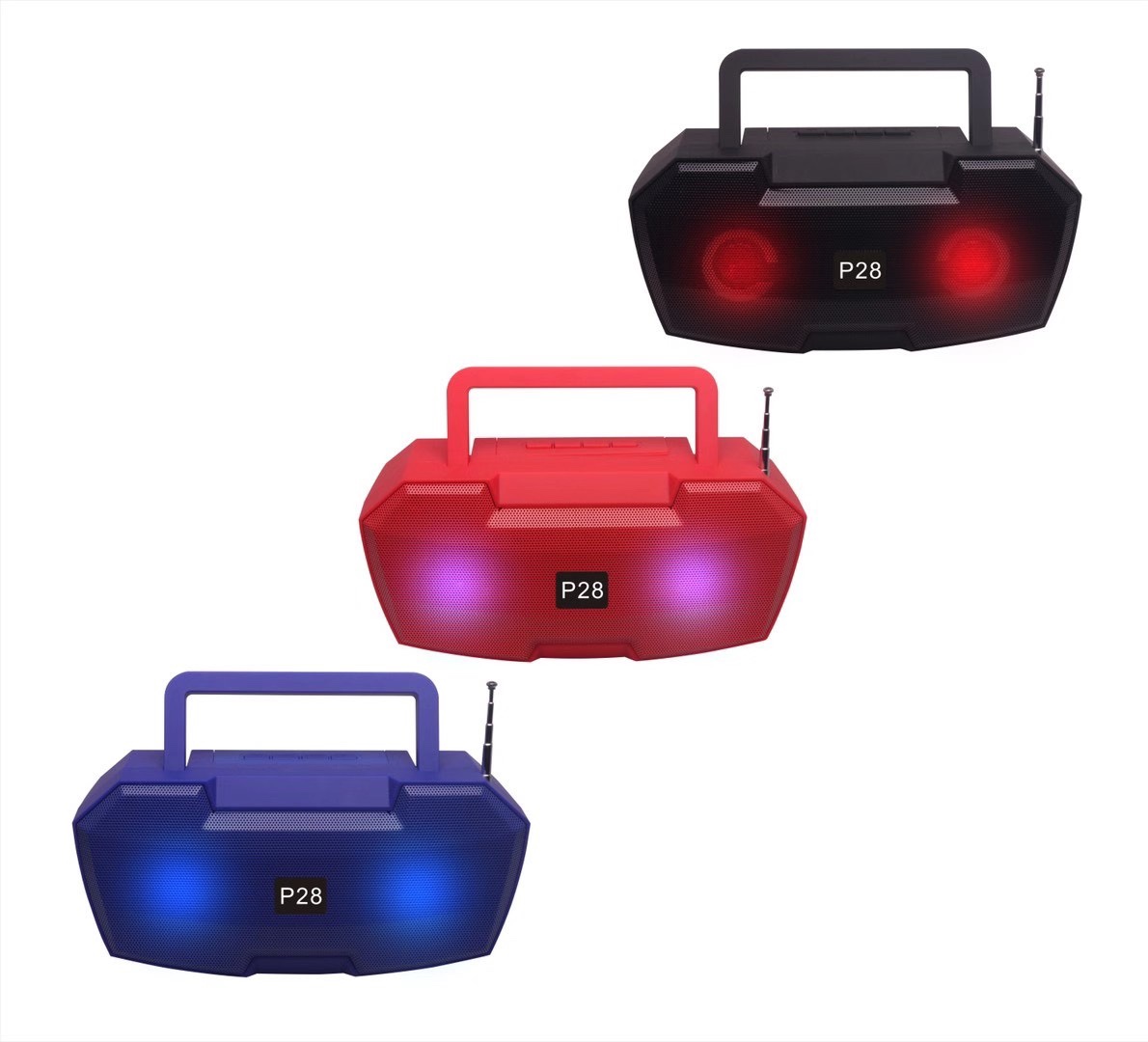 跨境电商无线蓝牙音箱LED旋律炫彩灯创意礼品户外防水低音炮 110123432432荣