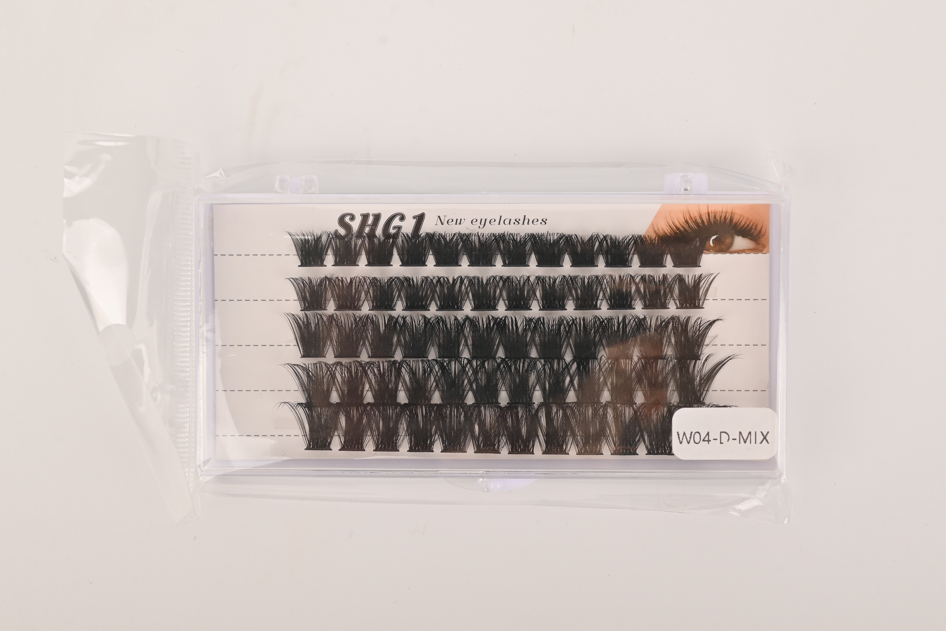 黑梗假睫毛超自然仿真浓密硬梗眼睫毛一片式整条新手日常仿真跨境详情1